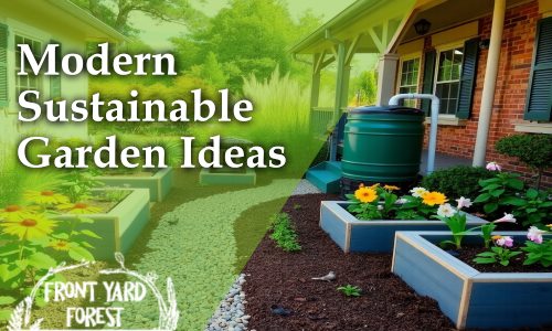 Eco-friendly lawn alternative with clover and wildflowers designed by Front Yard Forest, Lexington, SC