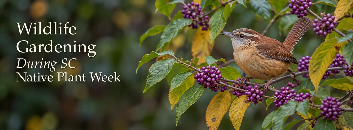 Wildlife Gardening During SC Native Plant Week - Front Yard Forest sustainable landscaping blog