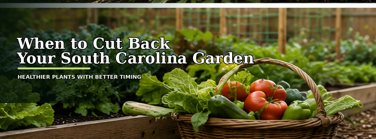 Layered South Carolina garden with seasonal flowers, ornamental grasses, and natural winter seed heads